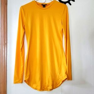 Mustard Yellow Longsleeve Tunic Top
